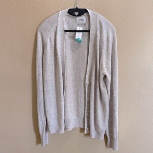 Stitches + Stripes Gray Speckled Cardigan Sweater